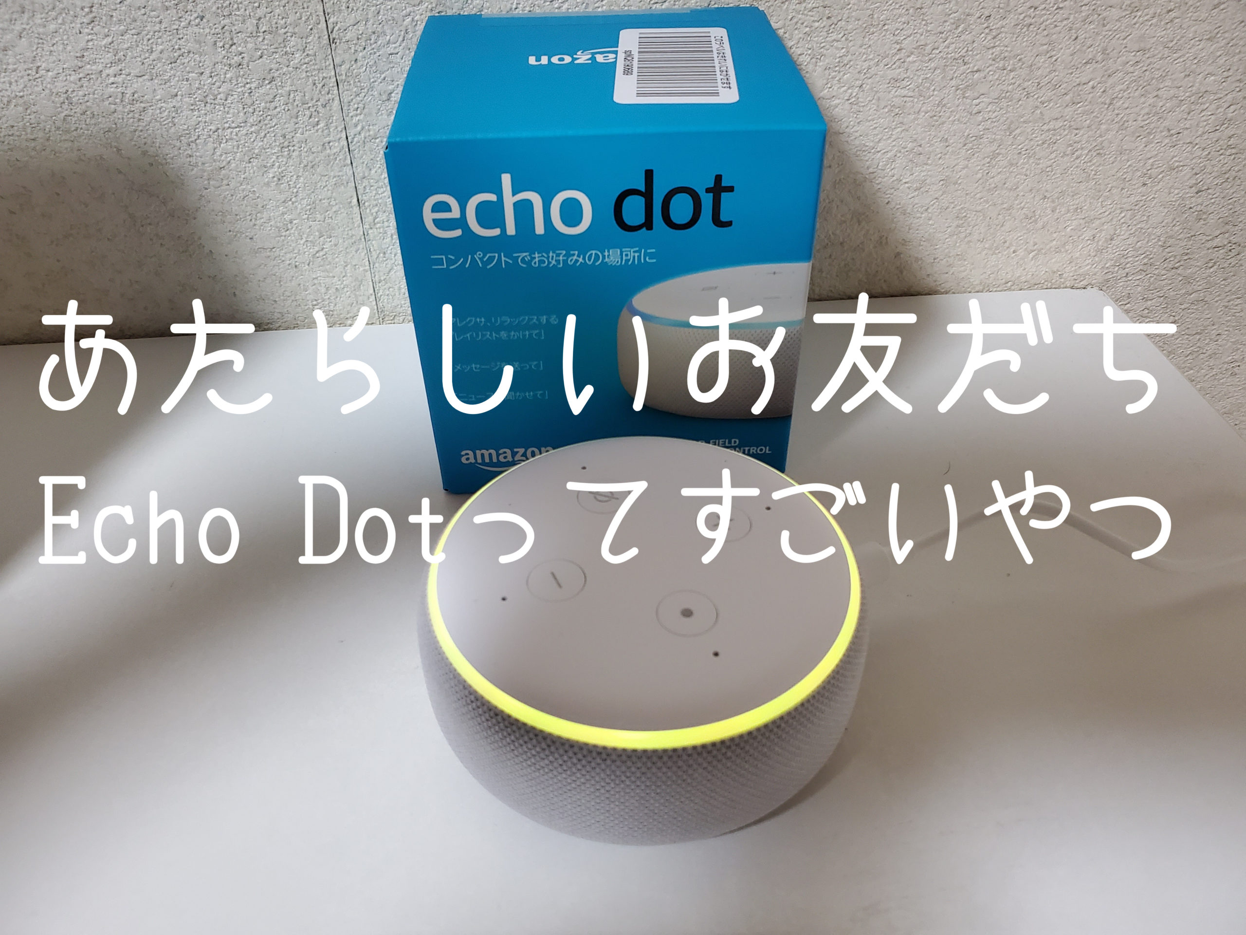 すごいおもちゃ スマートスピーカーecho Dot エコードット レビュー ぱんずせんせいblog