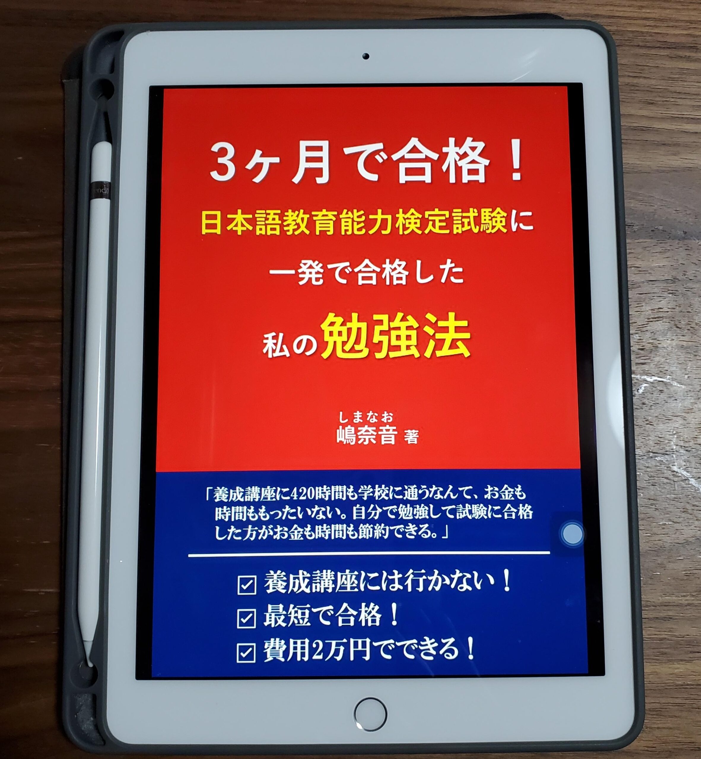 3ヶ月で合格 日本語教育能力検定試験に一発で合格した私の勉強法 養成講座には行かない 最短で合格 費用2万円以下でできる 嶋奈音 レビュー ぱんずせんせいblog